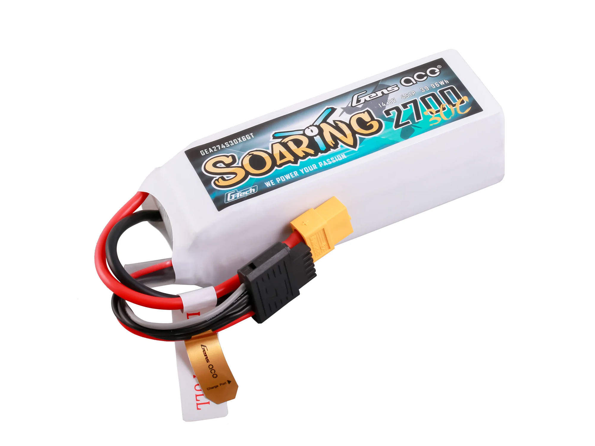 Li-Po G-Tech 4S 14.8V 2700mAh 30C with XT60 Li-Po G-Tech 4S 14.8V 2700mAh 30C with XT60 - Image 1