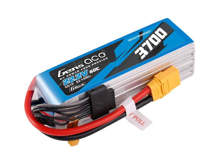 Li-Po G-Tech 6S 22.2V 3700mAh 60C with XT90 - Image 1