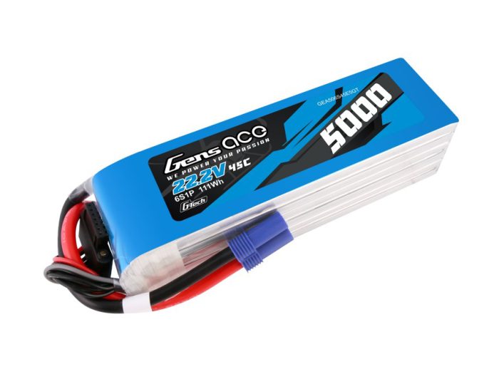 Li-Po G-Tech 6S 22.2V 5000mAh 45C with EC5 - Image 1