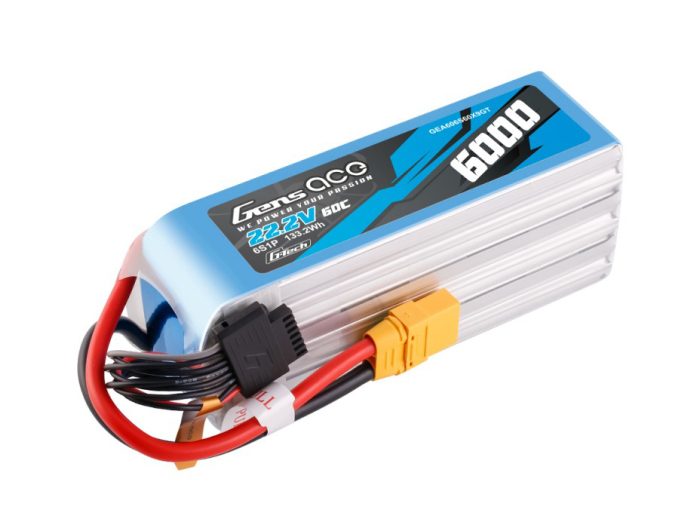 Li-Po G-Tech 6S 22.2V 6000mAh 60C with XT90 - Image 1