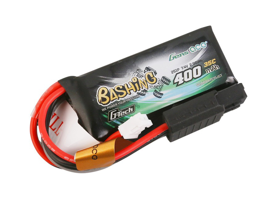Li-Po G-Tech Car 2S 7.4V 400mAh 35C with JST (SCX24) Li-Po G-Tech Car 2S 7.4V 400mAh 35C with JST (SCX24) - Image 1