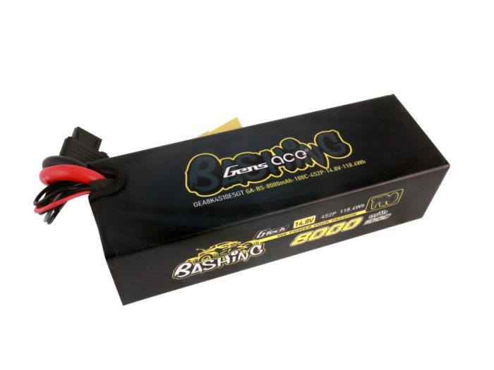 Li-Po Car G-Tech 4S2P 14.8V 8000mAh 100C Bashing with EC5 - Image 1