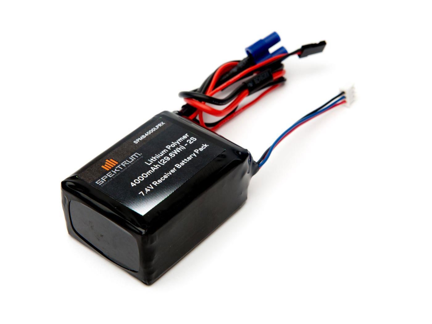 4000mAh 2S 7.4V LiPo Receiver Battery 4000mAh 2S 7.4V LiPo Receiver Battery - Image 1