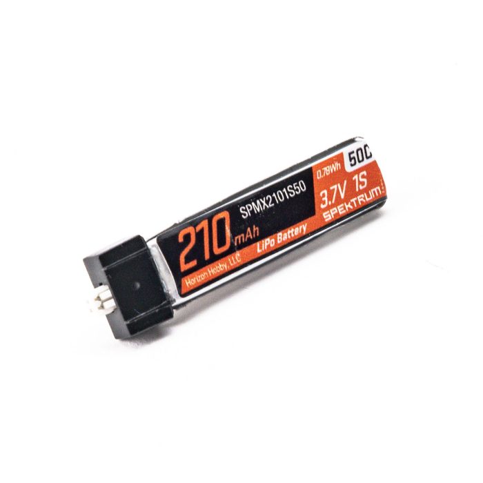 3.7V 210mAh 1S 50C LiPo Battery: JST PH1.25 Connector - Image 1