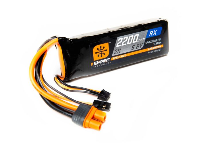2200mAh 2S 6.6V Smart LiFe Receiver Battery; IC3 - Image 1