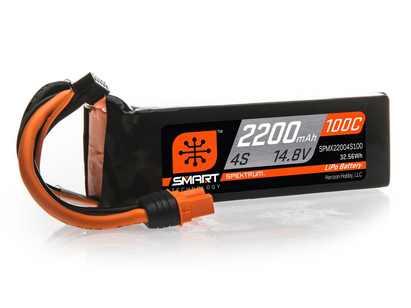2200mAh 4S 14.8V 100C Smart LiPo Battery; IC3 2200mAh 4S 14.8V 100C Smart LiPo Battery; IC3 - Image 1