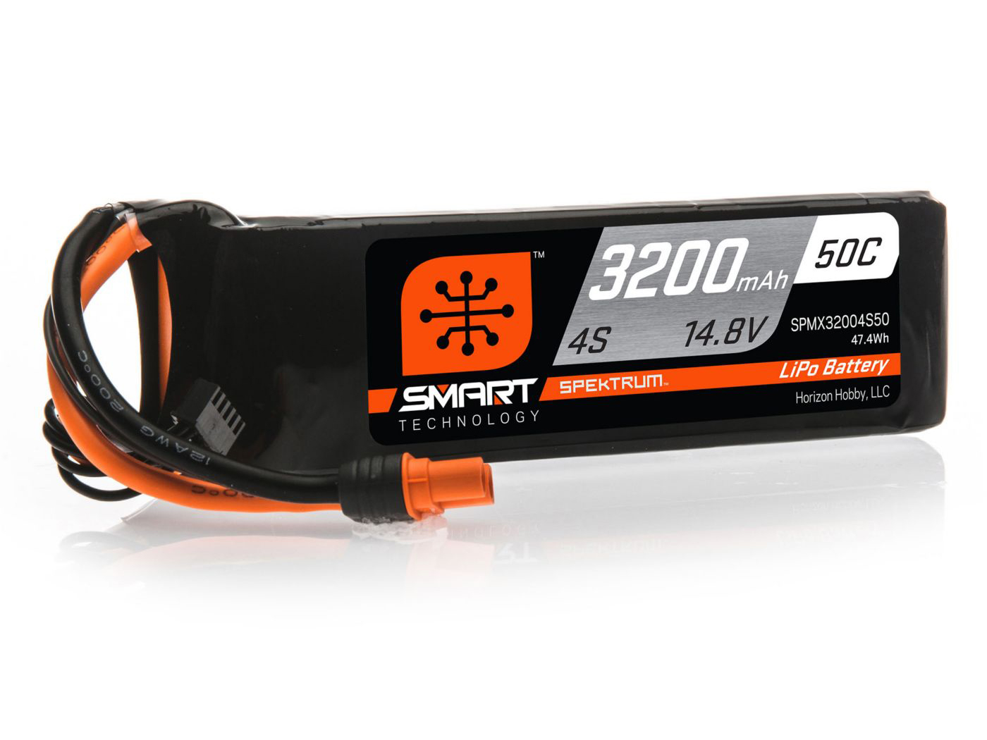 3200mAh 4S 14.8V 50C Smart LiPo Battery; IC3 3200mAh 4S 14.8V 50C Smart LiPo Battery; IC3 - Image 1