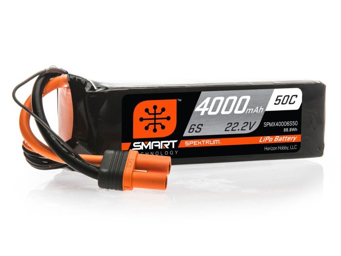 4000mAh 6S 22.2V 50C Smart LiPo Battery; IC5 - Image 1