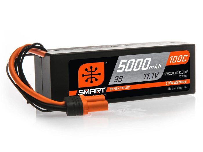 5000mAh 3S 11.1V 100C Smart LiPo Hardcase; IC3 - Image 1