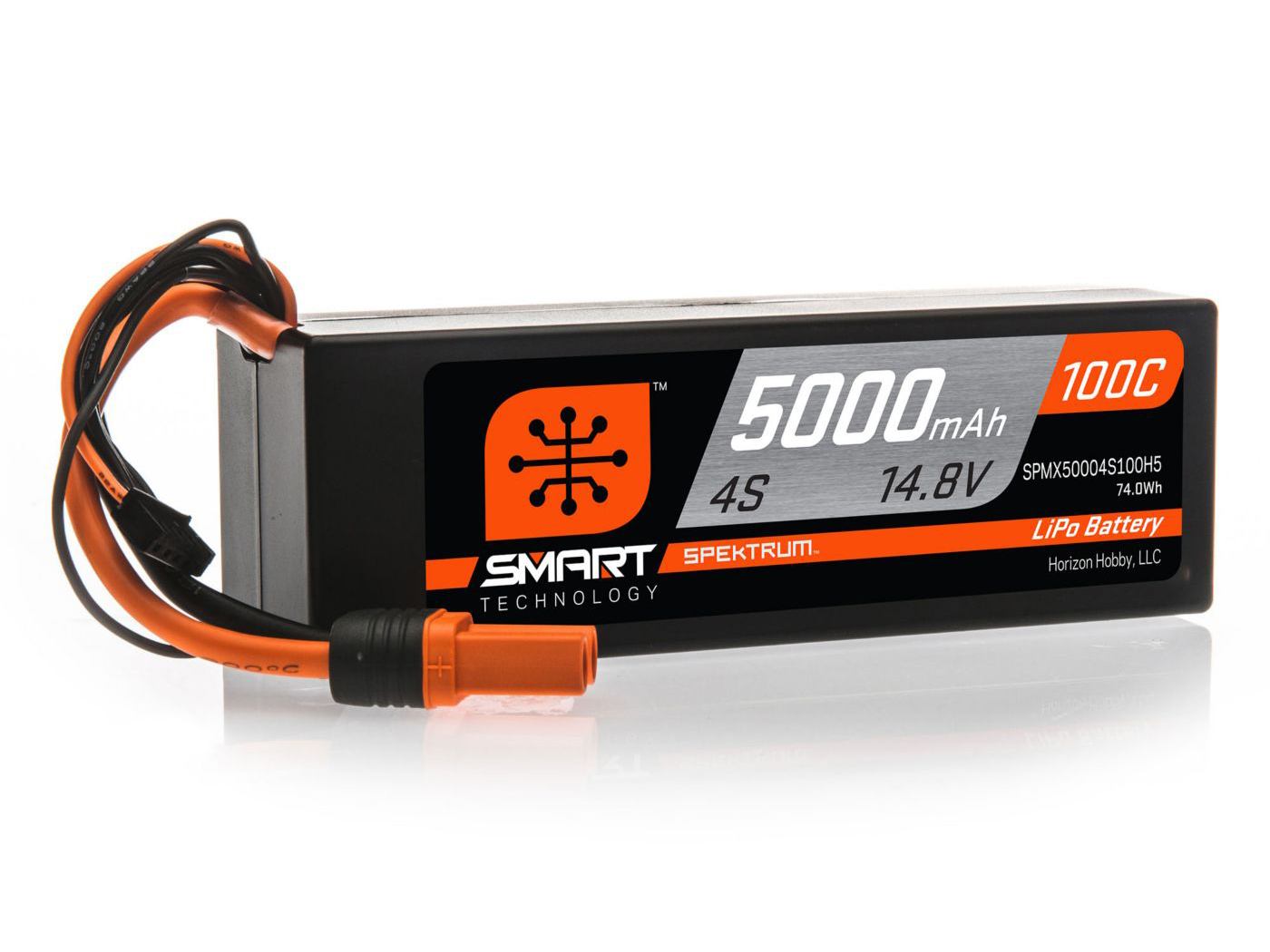 5000mAh 4S 14.8V 100C Smart LiPo Hardcase; IC5 5000mAh 4S 14.8V 100C Smart LiPo Hardcase; IC5 - Image 1