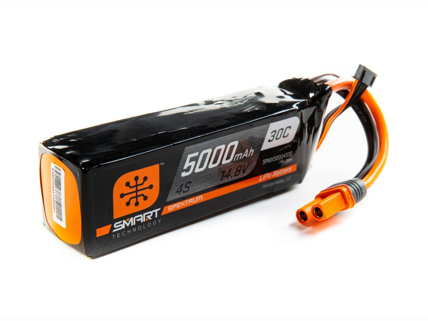 5000mAh 4S 14.8V Smart LiPo 30C; IC5 5000mAh 4S 14.8V Smart LiPo 30C; IC5 - Image 1