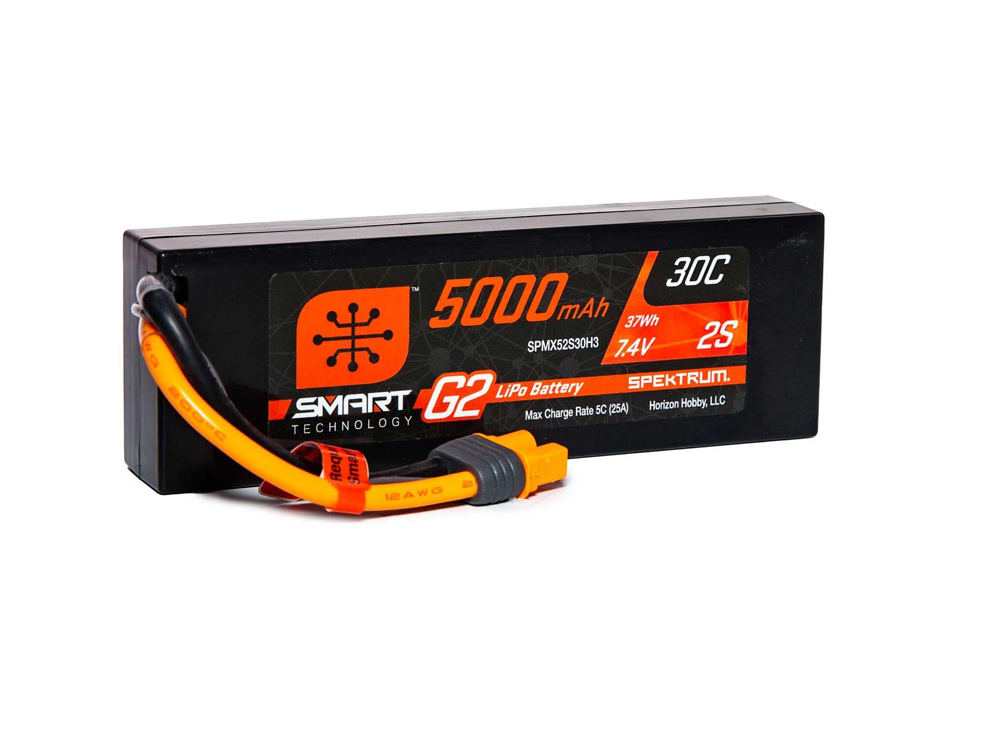 5000mAh 2S 7.4V SMART G2 30C IC3 5000mAh 2S 7.4V SMART G2 30C IC3 - Image 1