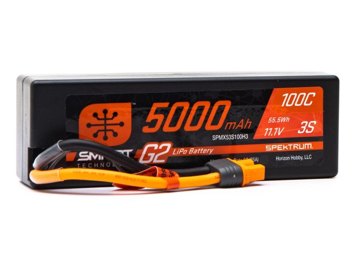 11.1V 5000mAh 3S 100C Smart G2 Hardcase LiPo Battery: IC3 - Image 1