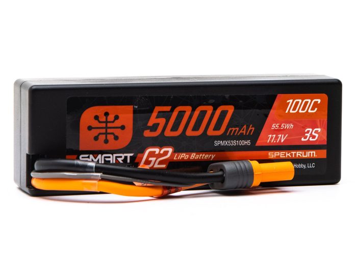 11.1V 5000mAh 3S 100C Smart G2 Hardcase LiPo Battery: IC5 - Image 1