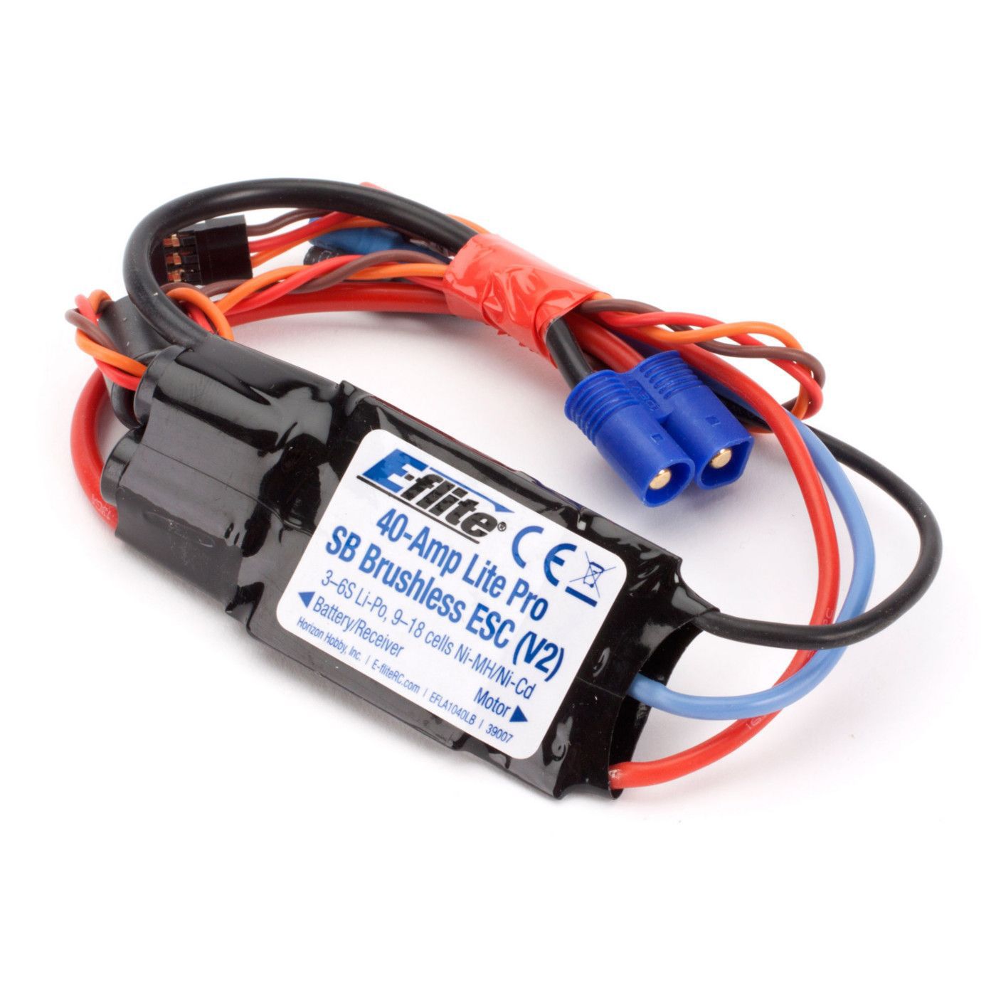 40-Amp Lite Pro Switch-Mode BEC Brushless ESC (V2) 40-Amp Lite Pro Switch-Mode BEC Brushless ESC (V2) - Image 1