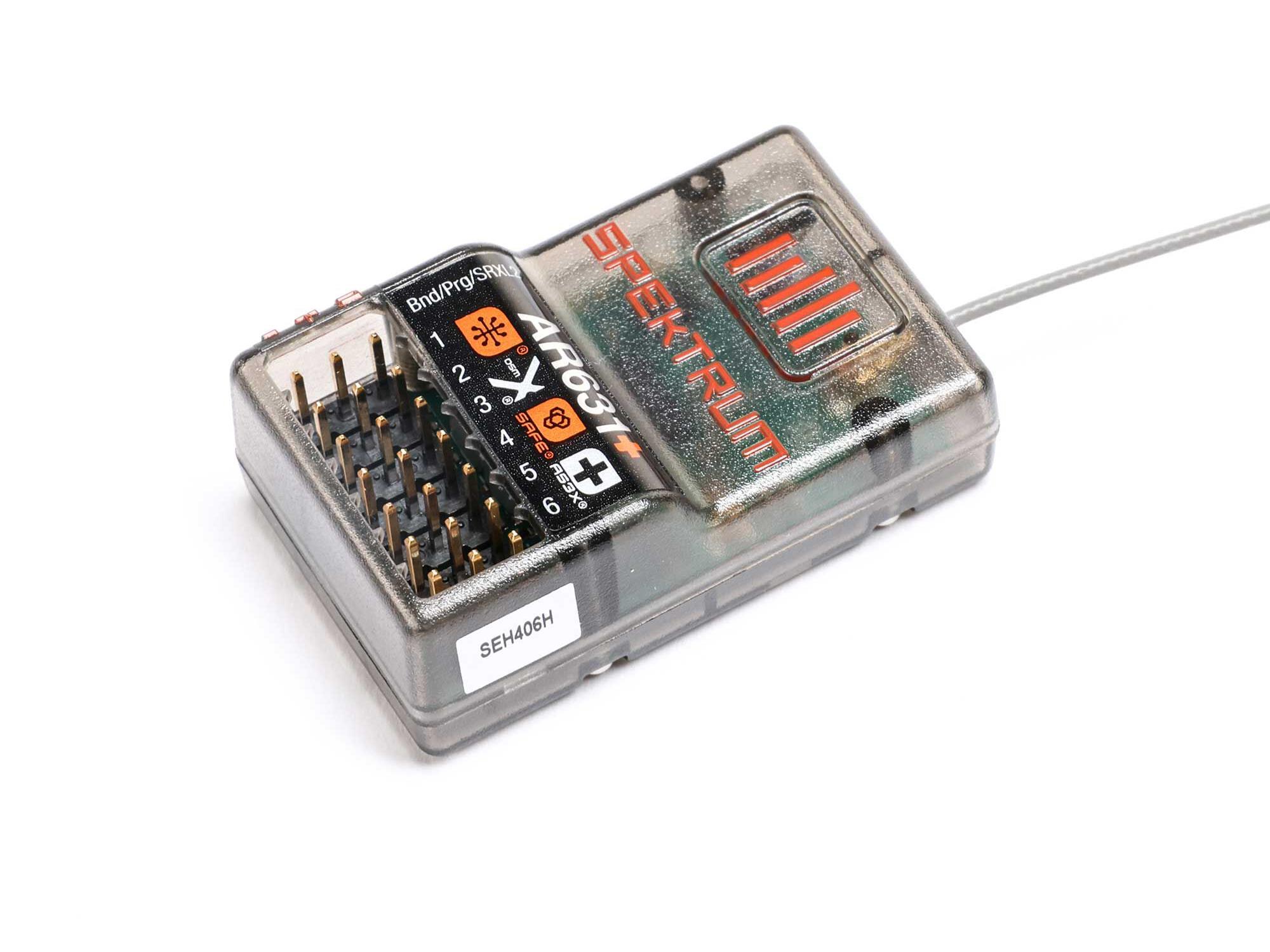 AR631+ DSMX 6-Channel AS3X+ & SAFE Receiver AR631+ DSMX 6-Channel AS3X+ & SAFE Receiver - Image 1