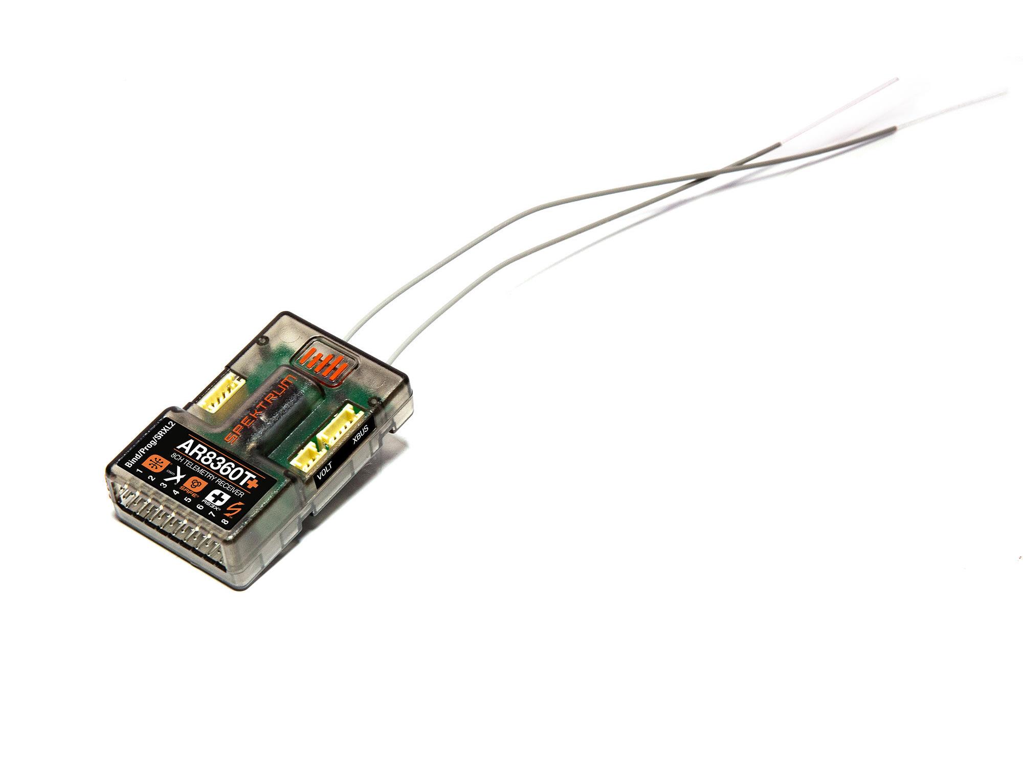 AR8360T+ DSMX 8-Channel AS3X+ & SAFE Telemetry Receiver AR8360T+ DSMX 8-Channel AS3X+ & SAFE Telemetry Receiver - Image 1