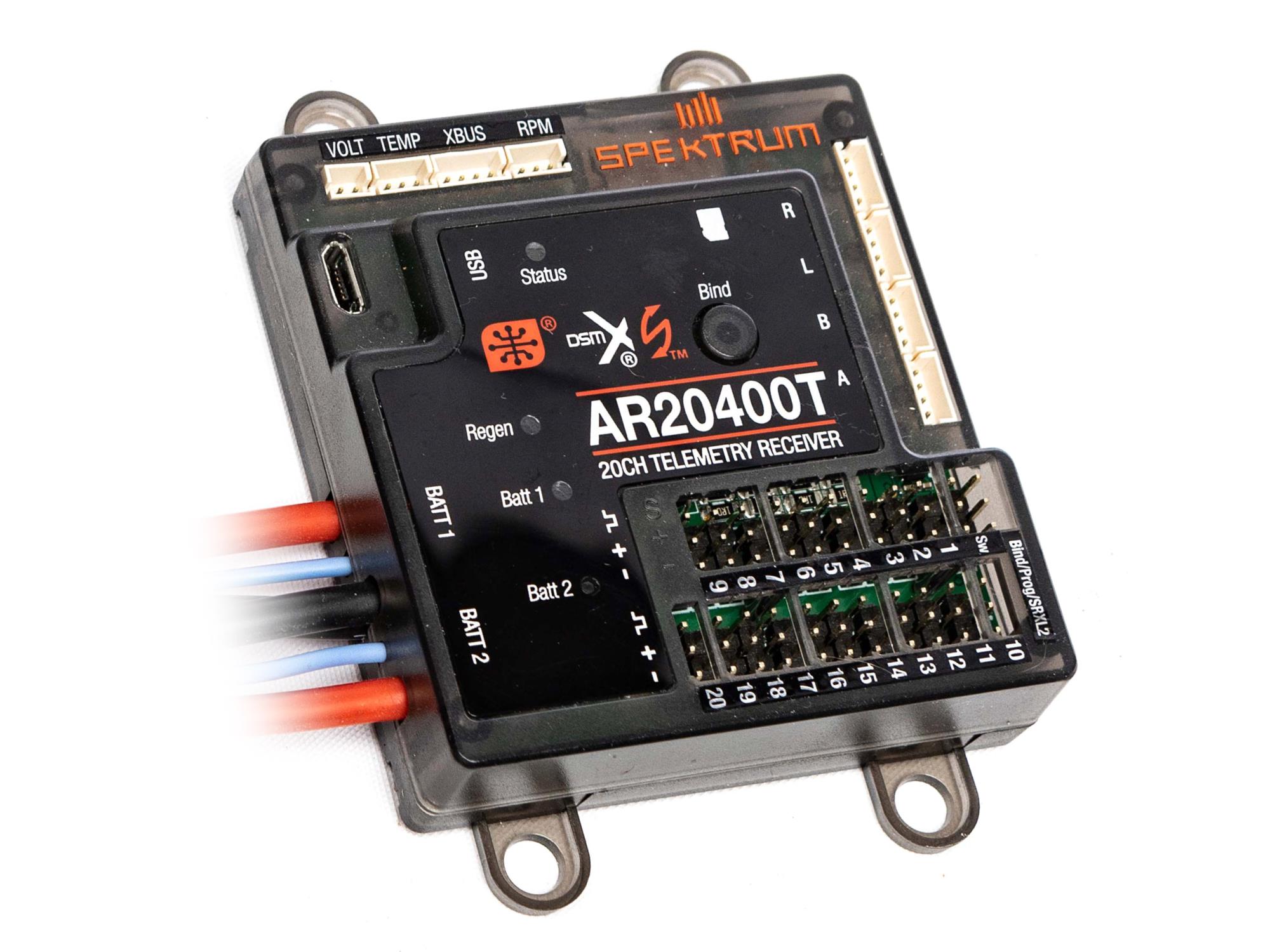 AR20400T 20 Channel PowerSafe Telemetry Receiver AR20400T 20 Channel PowerSafe Telemetry Receiver - Image 1