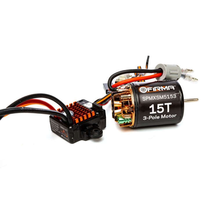 Firma 70A Brushed Smart ESC, 2S-3S: IC3 / 15T Brushed Motor - Image 1