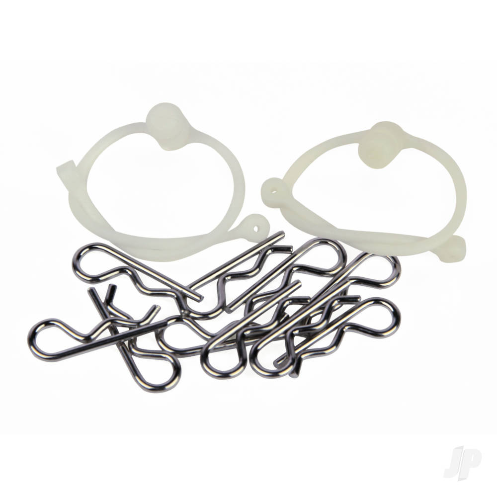 Body Clips (10 pcs) with White Retainers (2 pcs) image_JP-RDNA0306