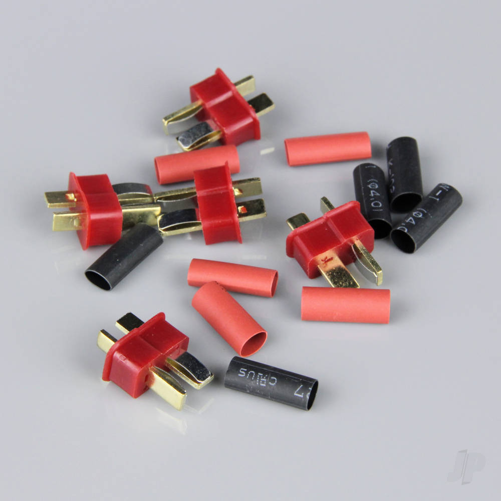 Deans Male including Heat Shrink (ESC End) (5 pcs) image_JP-RDNAC010004