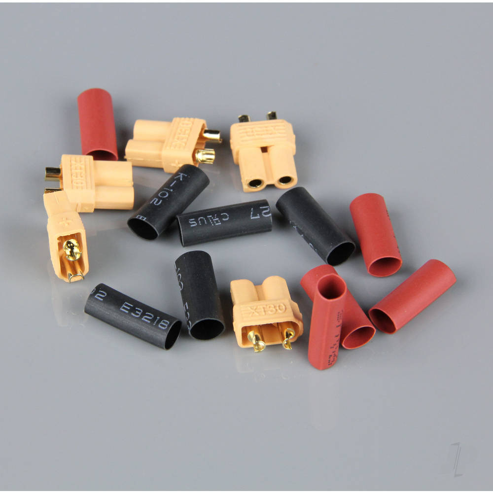 XT30 Female (Battery End) including Heat Shrink (5 pcs) image_JP-RDNAC010019