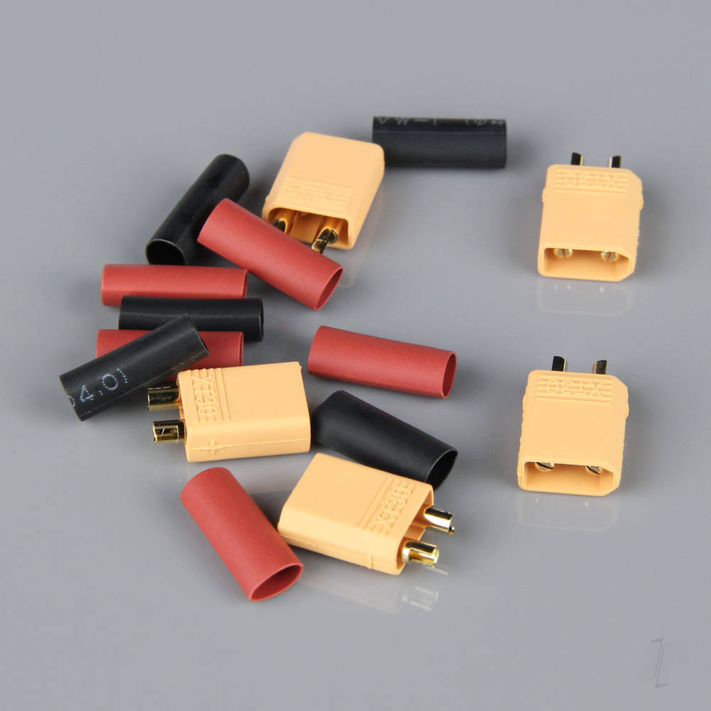 XT30 Male including Heat Shrink (ESC End) (5 pcs) image_JP-RDNAC010020