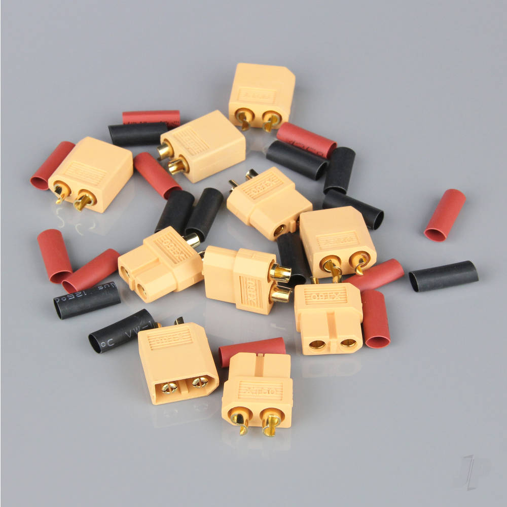 XT60 Pairs including Heat Shrink (5 pcs) image_JP-RDNAC010023
