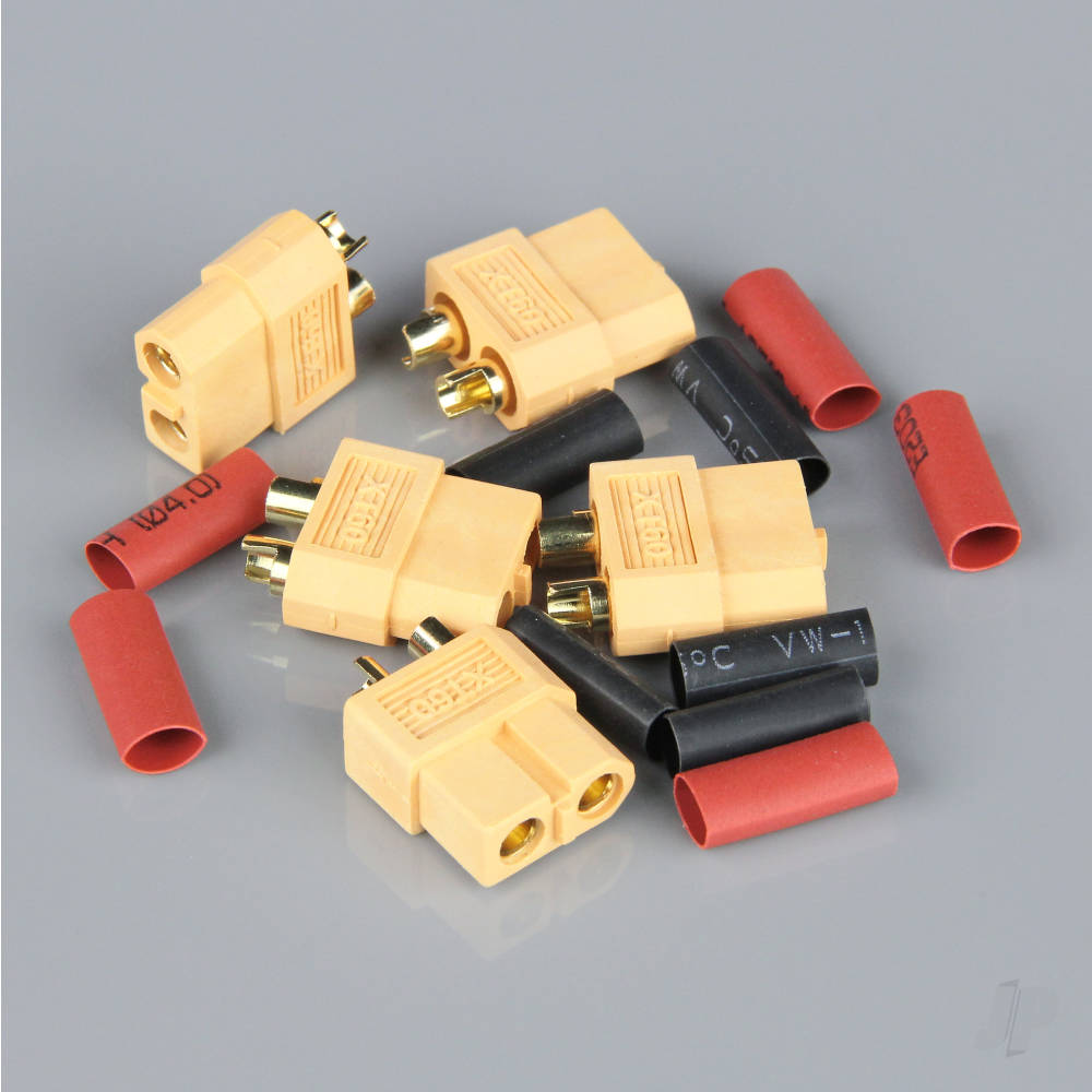 XT60 Female (Battery End) including Heat Shrink (5 pcs) image_JP-RDNAC010025