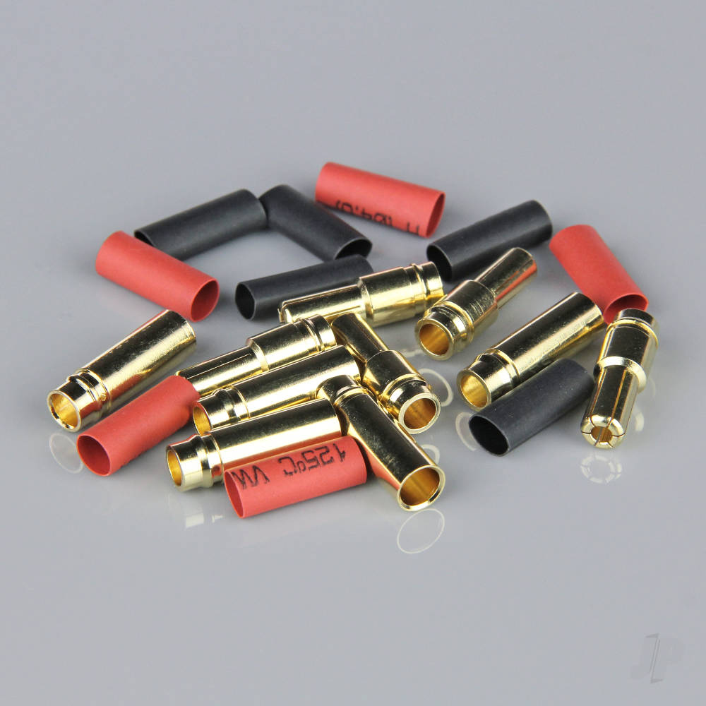 5.0mm Gold Connector Pairs including Heat Shrink (5 pcs) image_JP-RDNAC010092
