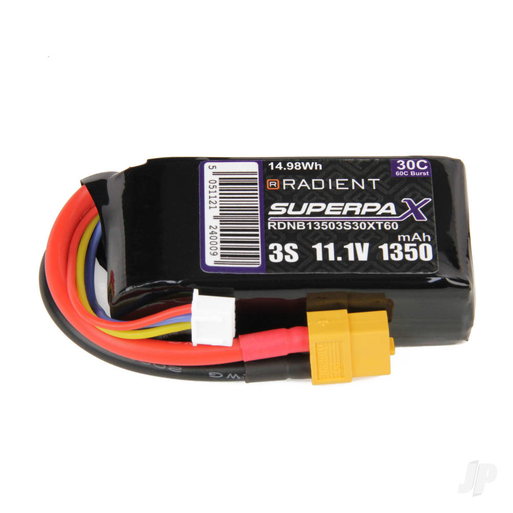 LiPo 3S 1350mAh 11.1V 30C XT60 image_JP-RDNB13503S30XT60