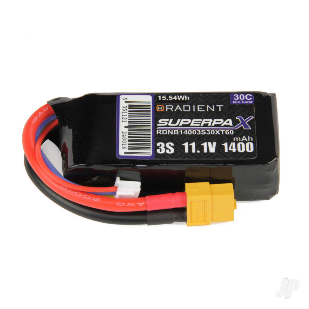 LiPo 3S 1400mAh 11.1V 30C XT60 image_JP-RDNB14003S30XT60