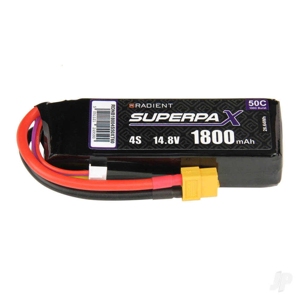 LiPo 4S 1800mAh 14.8V 50C XT60 image_JP-RDNB18004S50XT60