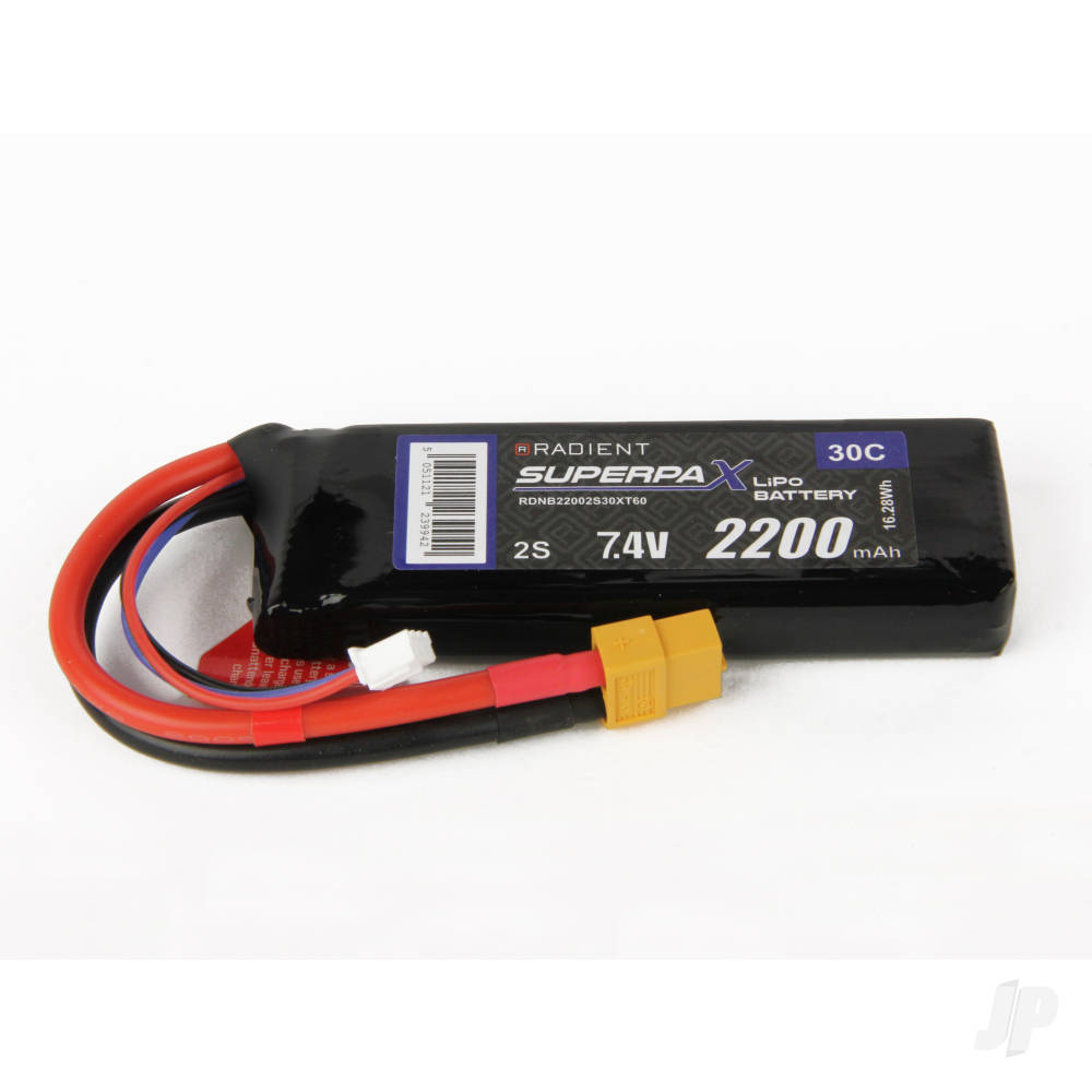 LiPo 2S 2200mAh 7.4V 30C XT60 image_JP-RDNB22002S30XT60