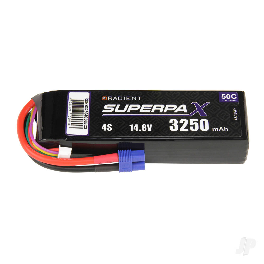 LiPo 4S 3250mAh 14.8V 50C EC3 image_JP-RDNB32504S50EC3