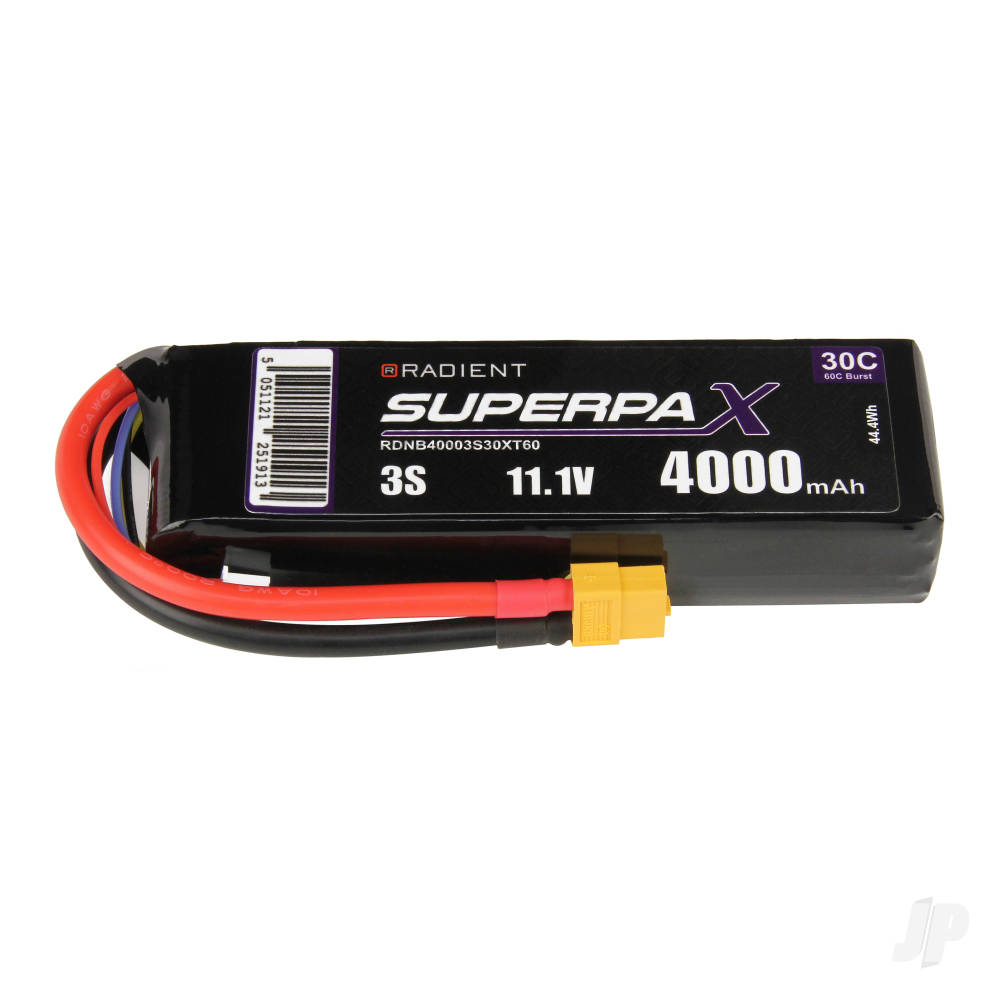 LiPo 3S 4000mAh 11.1V 30C XT60 image_JP-RDNB40003S30XT60