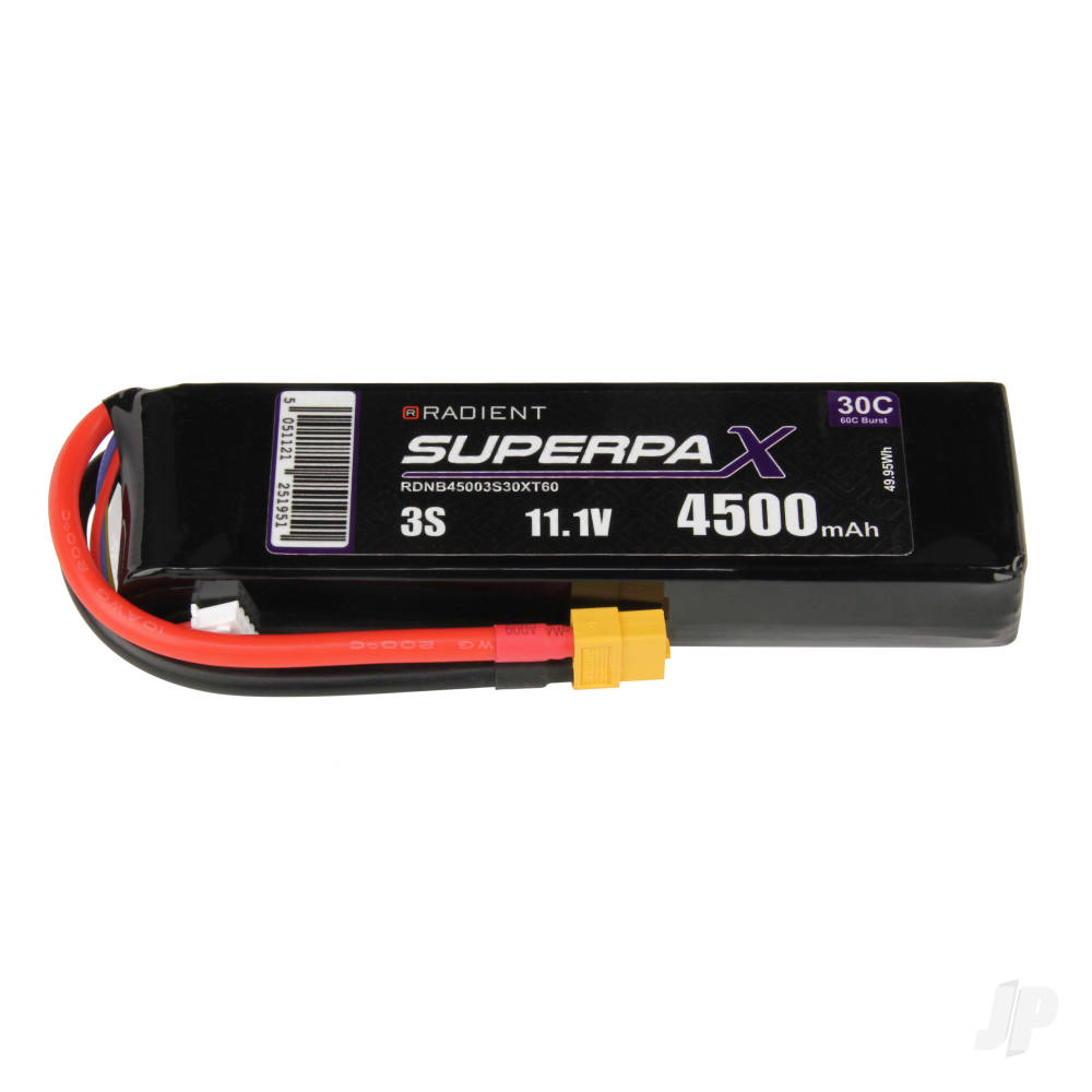 LiPo 3S 4500mAh 11.1V 30C XT60 image_JP-RDNB45003S30XT60