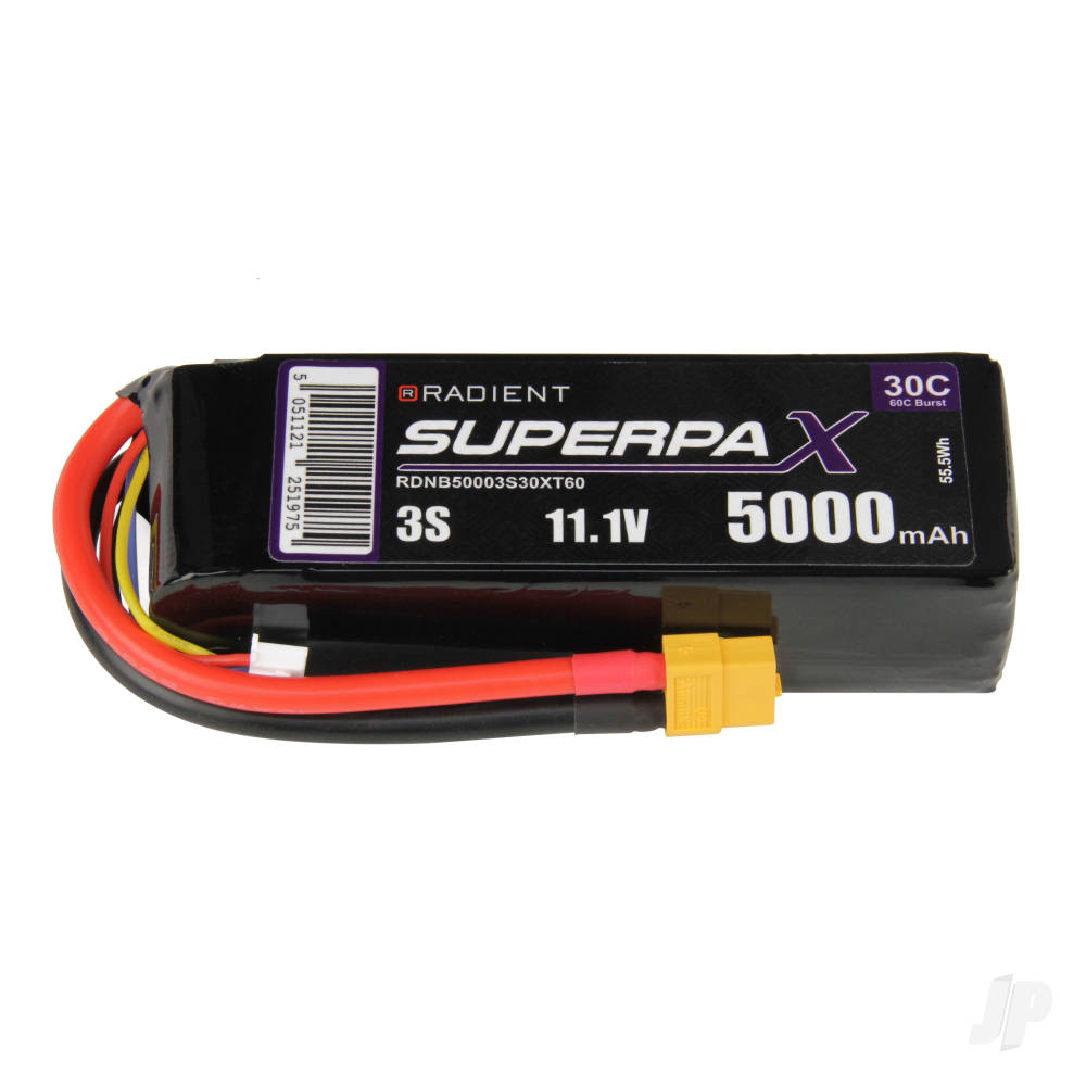 LiPo 3S 5000mAh 11.1V 30C XT60 image_JP-RDNB50003S30XT60