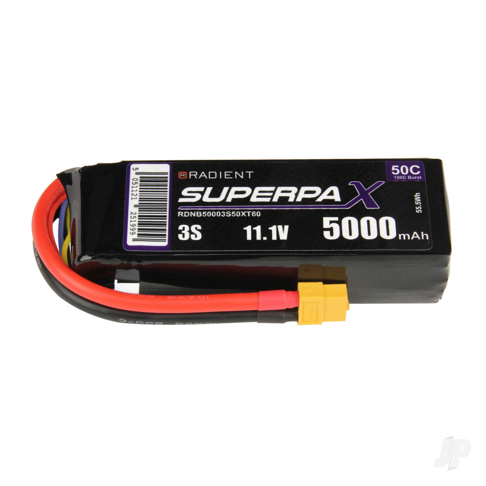 LiPo 3S 5000mAh 11.1V 50C XT60 image_JP-RDNB50003S50XT60