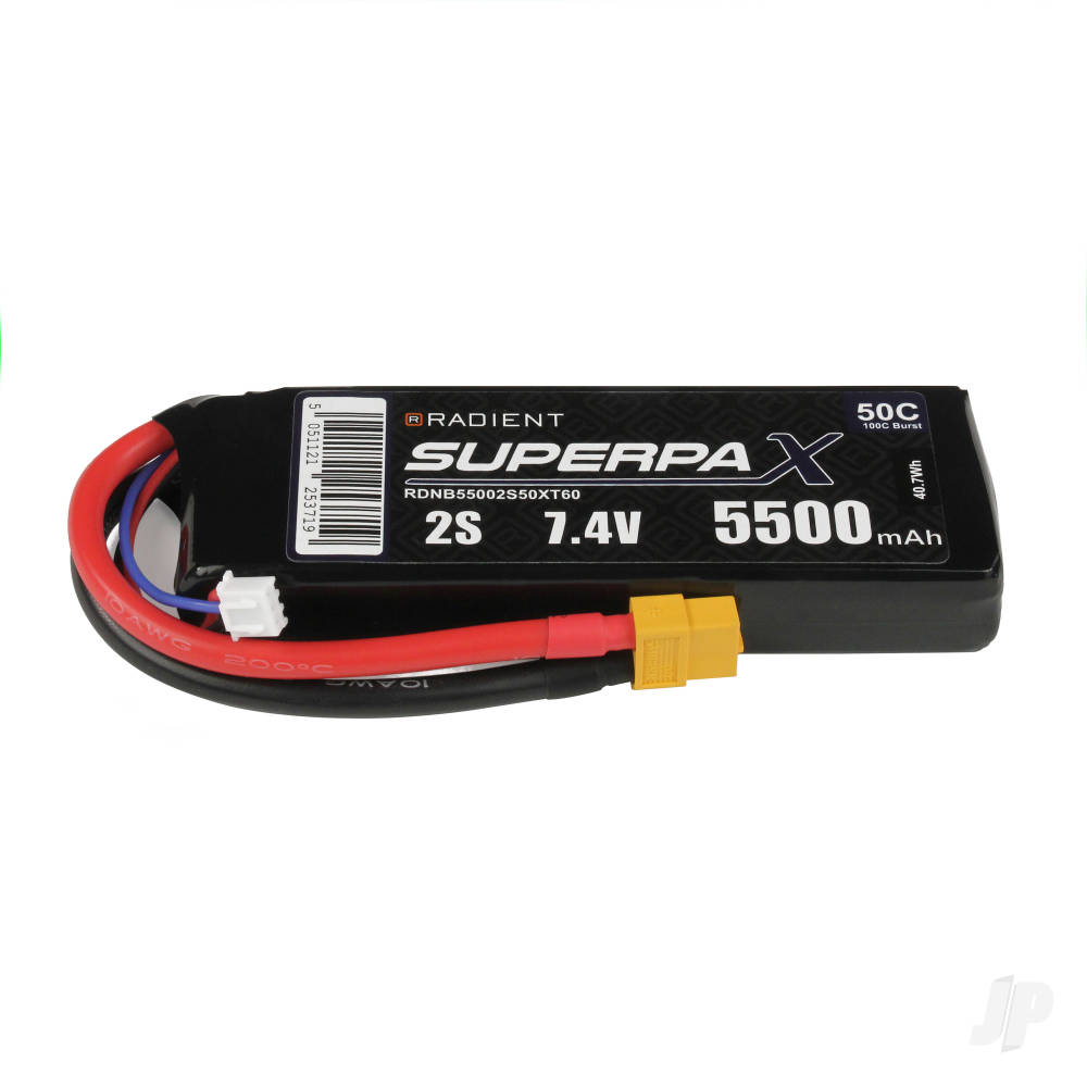 LiPo 2S 5500mAh 7.4V 50C XT60 image_JP-RDNB55002S50XT60