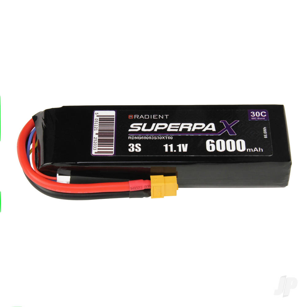LiPo 3S 6000mAh 11.1V 30C XT60 image_JP-RDNB60003S30XT60