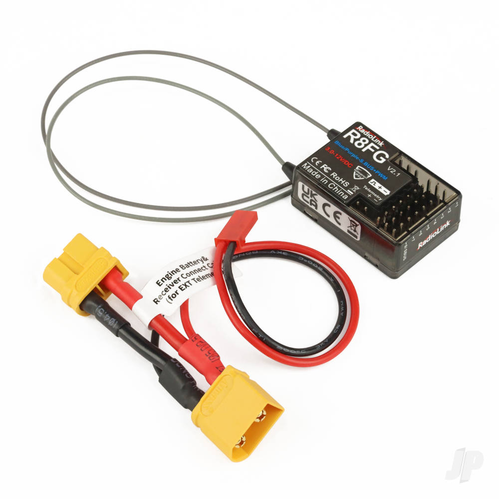 R8FG 8-Channel Receiver with Gyro Function image_JP-RLKR081009