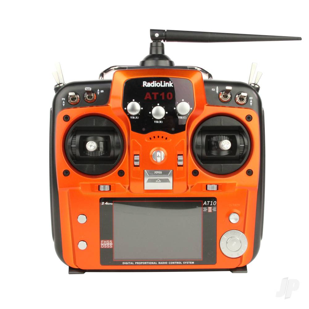 AT10II 2.4GHz 12-Channel Transmitter with Receiver (Orange) (Mode 1) image_JP-RLKT121007