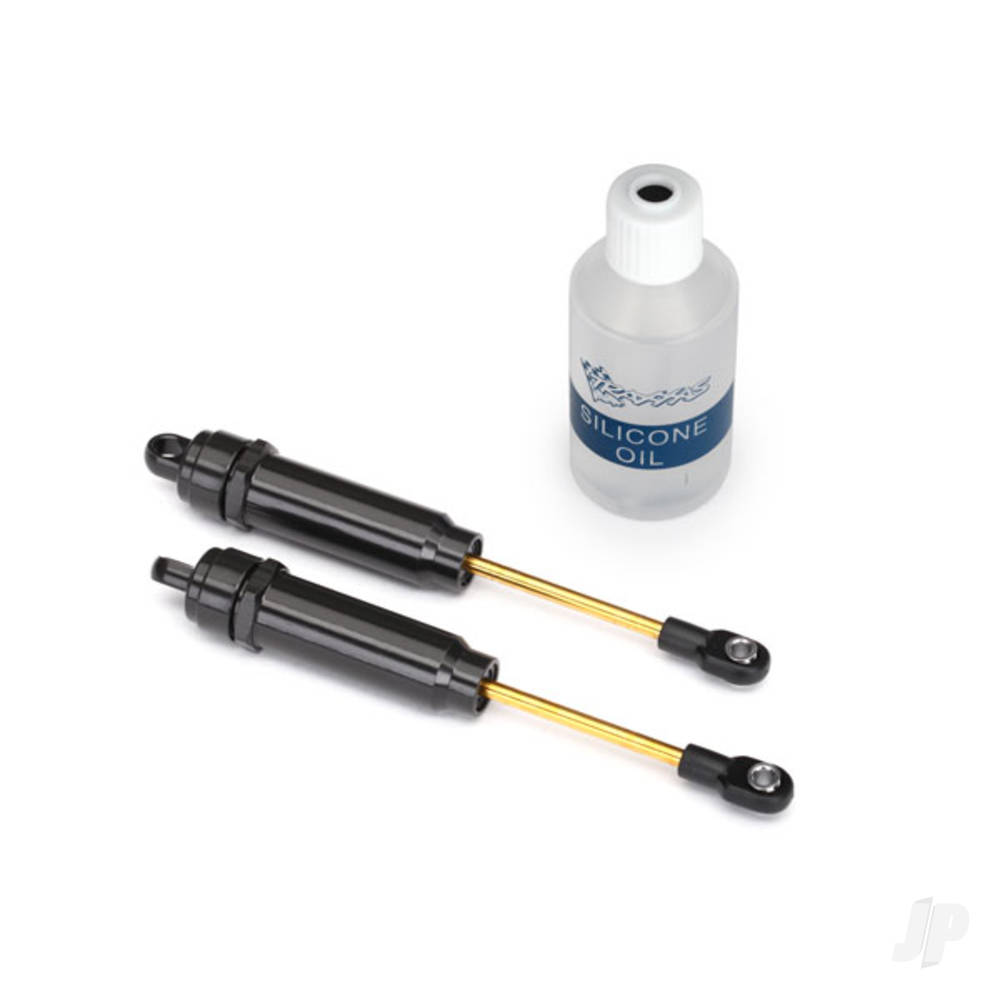 Big Bore shocks (XX-Long) (Hard-anodised & PTFE-coated T6 aluminium) (assembled with TiN shafts) without springs (Rear) (2 pcs) image_JP-TRX2662