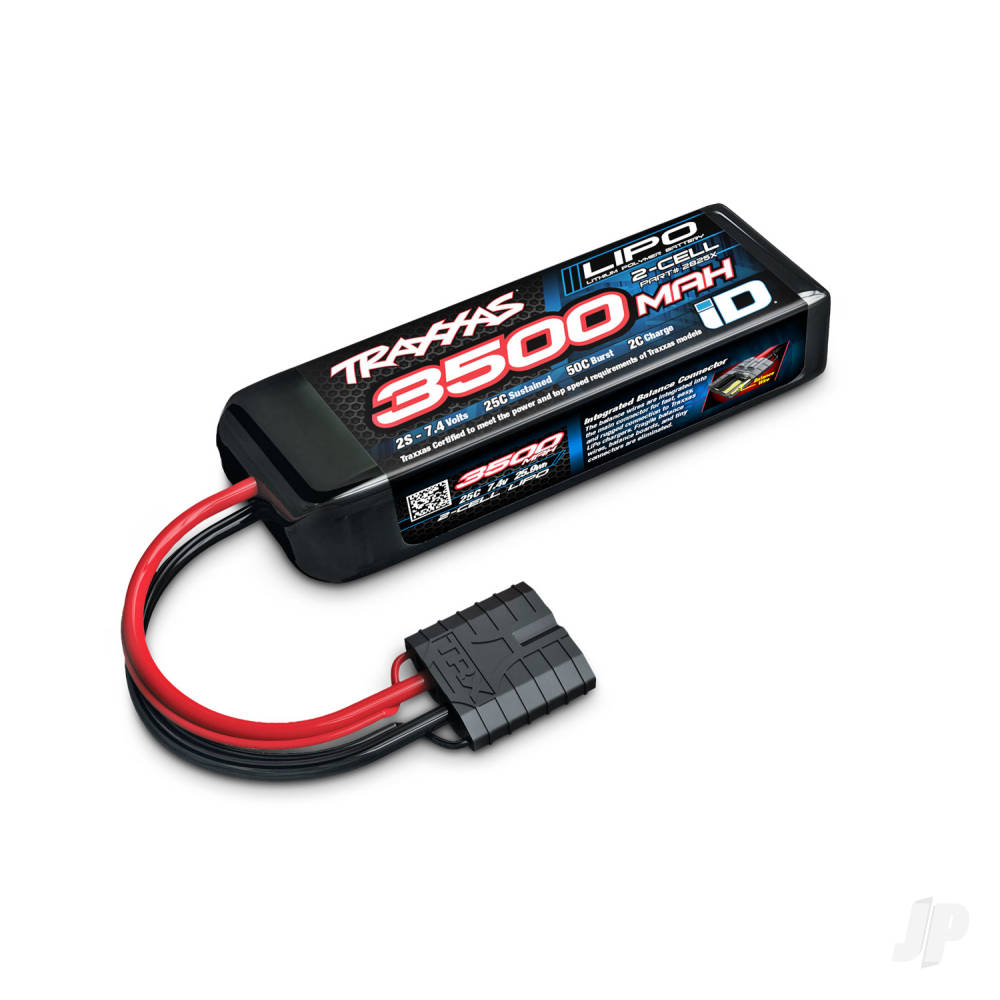 3500mAh 7.4V 2-Cell 25C LiPo Battery image_JP-TRX2825X