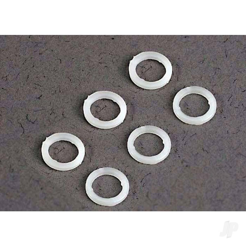 White plastic washers (5x8x1.0mm) (6 pcs) image_JP-TRX3685