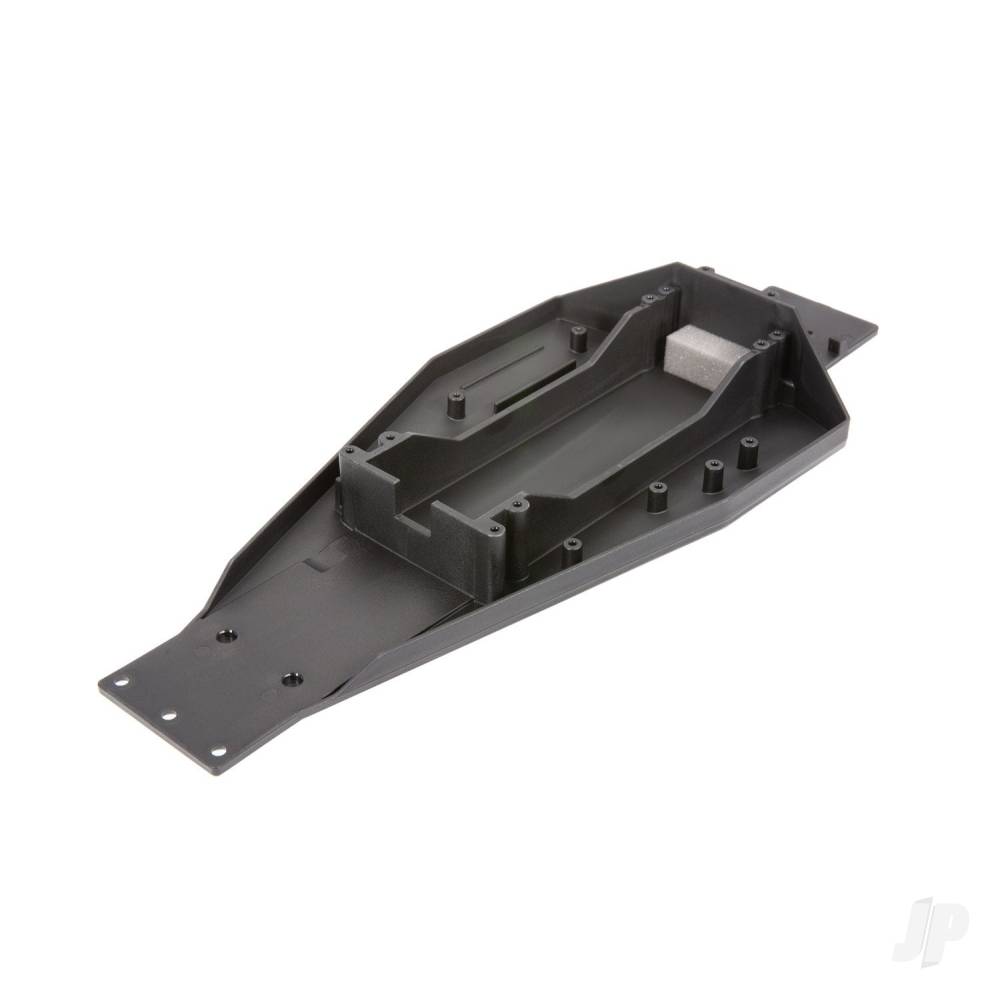 Lower Chassis (Black) (166mm long battery compartment) (fits both flat and hump style battery packs) (use only with #3725R ESC mounting plate) image_JP-TRX3728