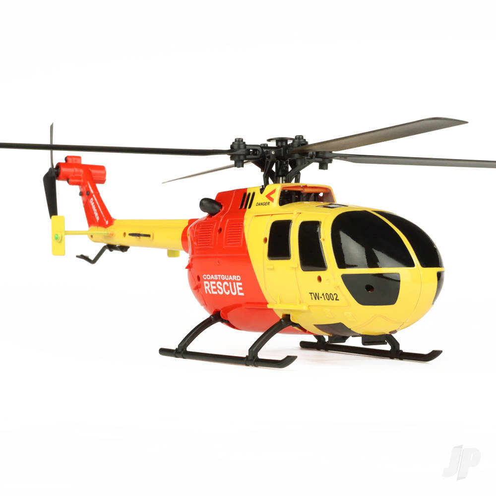 BO-105 Scale 250 Flybarless Helicopter with 6 Axis Stabilisation and Altitude Hold (Yellow/Red) image_JP-TWST1002YR