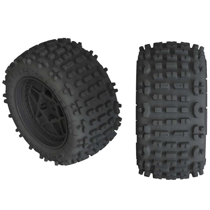 Backflip LP 4S Tire 3.8 Glued Black (2) - Image 1