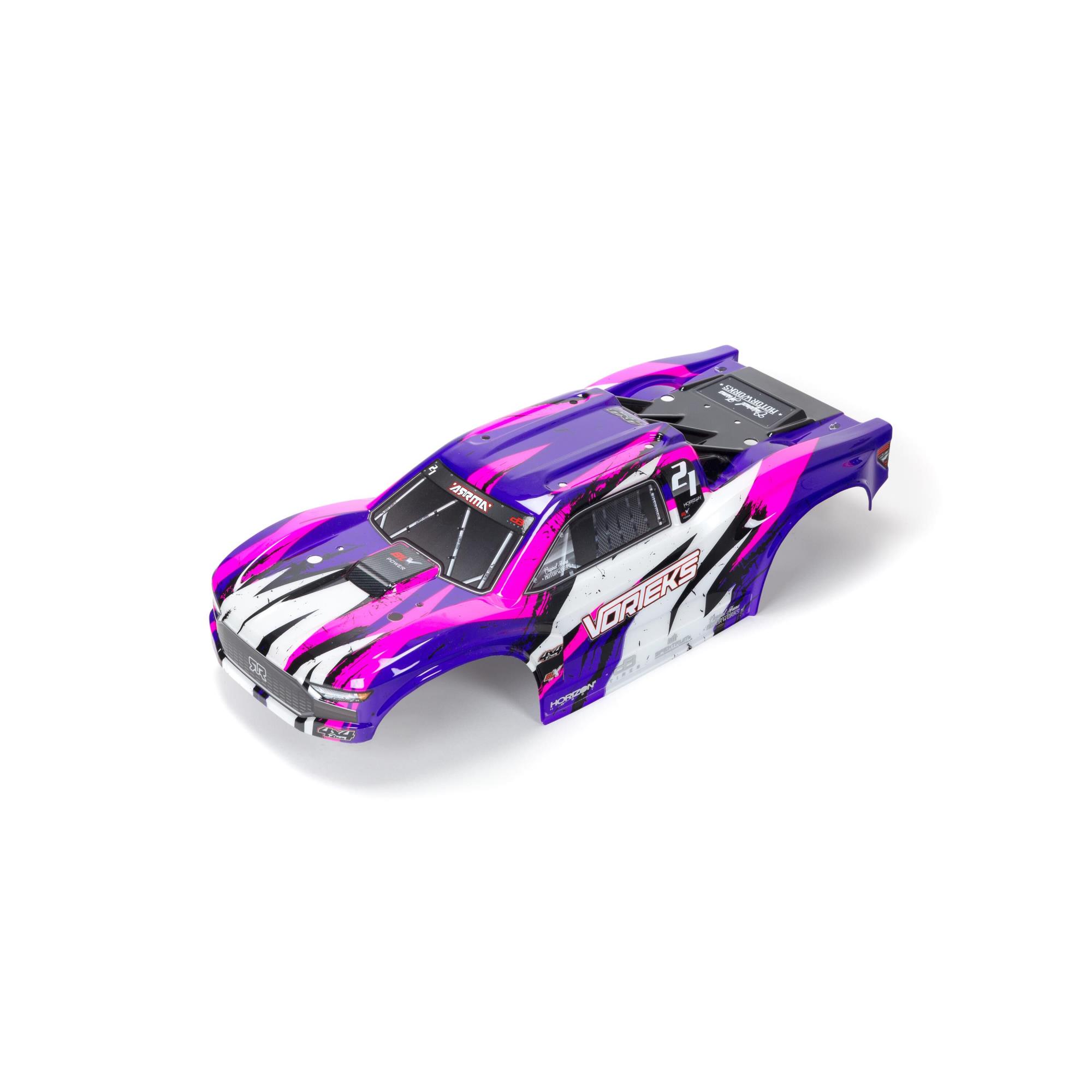 VORTEKS 4X4 BLX Painted Decal Trimmed Body(Purple) VORTEKS 4X4 BLX Painted Decal Trimmed Body(Purple) - Image 1